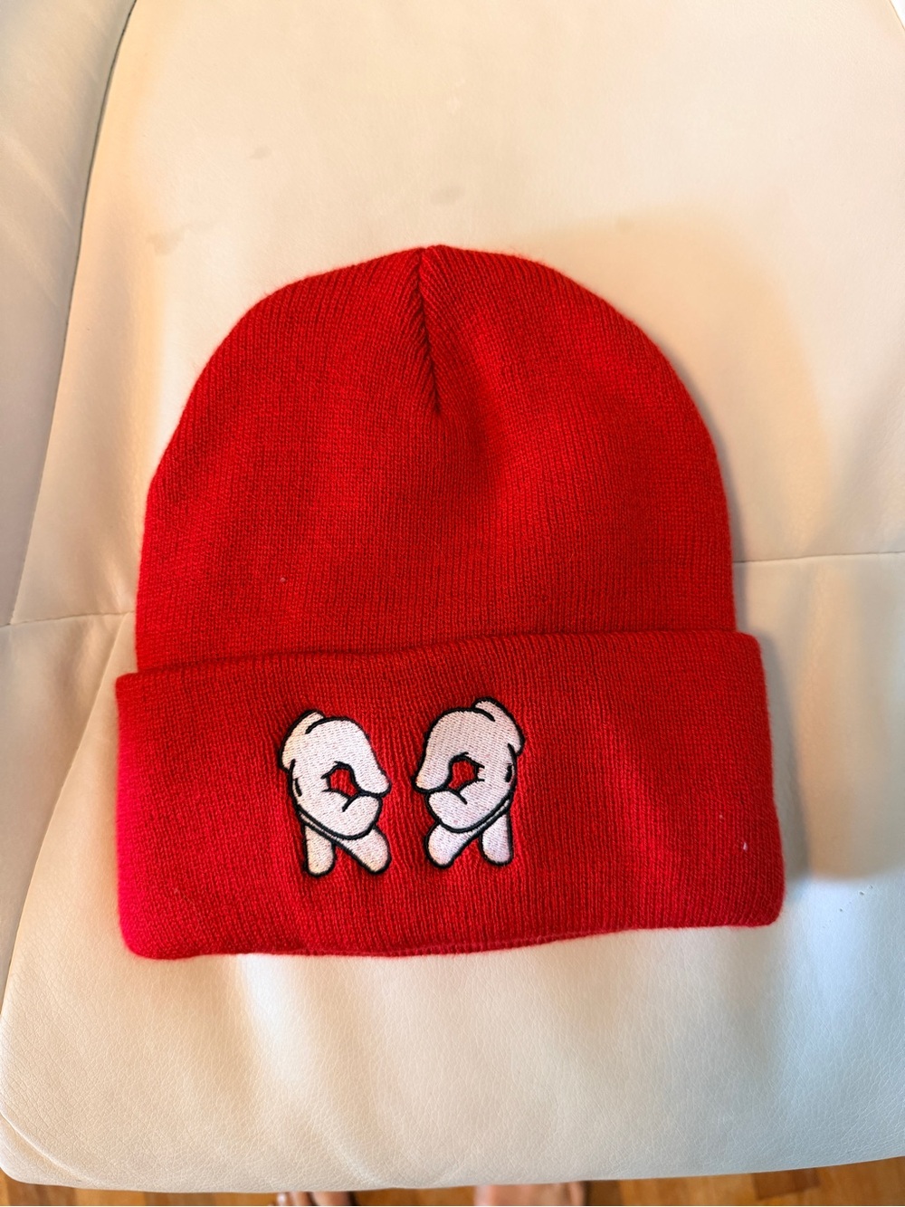 Ride Rich Red Cuff Beanie